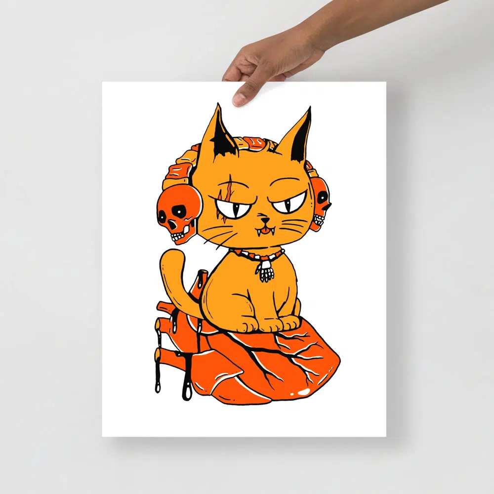 Halloween Cat Drawing 4