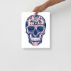 Pink Day of the Dead Skull Artwork "Los Muertos" Skull Drawing - Image 2
