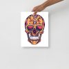Triadic Day of the Dead Skull Artwork "Los Muertos" Skull Drawing - Image 2