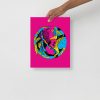 CMYK Pink Sagittarius Art “Sagittarius Beauty” Sagittarius Drawing - Image 2