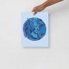 Mountain Blue Sagittarius Art “Sagittarius Beauty” Sagittarius Drawing - Image 2