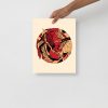 Royal Red Sagittarius Art “Sagittarius Beauty” Sagittarius Drawing - Image 2