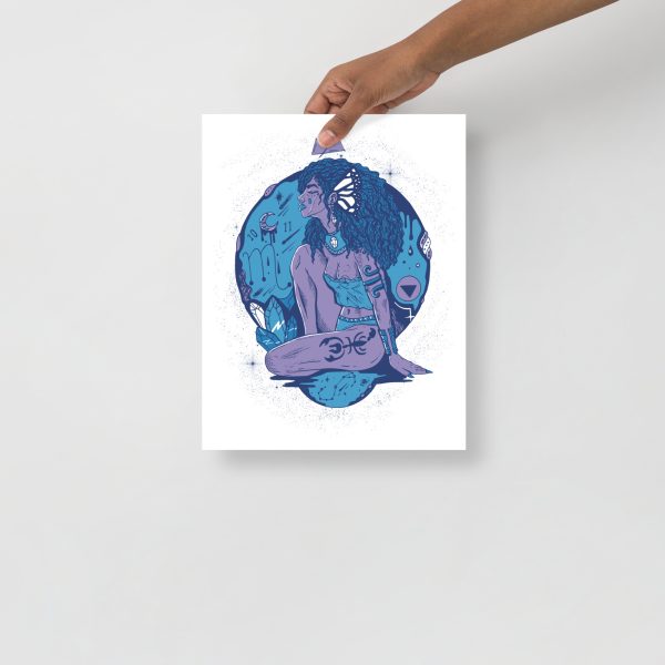 Mountain Blue Scorpio Art “Scorpio Goddess No. 1” | Scorpio Woman Art - Image 2