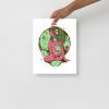 Pink and Green Scorpio Art “Scorpio Goddess No. 1” | Scorpio Woman Art - Image 2