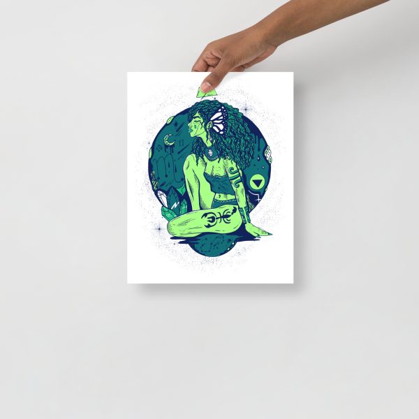 Green Scorpio Art “Scorpio Goddess No. 1” | Scorpio Woman Art - Image 2
