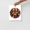Royal Red Skull Artwork "Circle of Humanity" Skull Drawing - Image 2