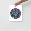 Purple Skull Artwork "Circle of Humanity" Skull Drawing - Image 2