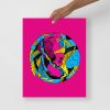 CMYK Pink Sagittarius Art “Sagittarius Beauty” Sagittarius Drawing
