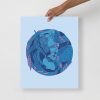 Mountain Blue Sagittarius Art “Sagittarius Beauty” Sagittarius Drawing