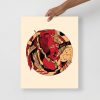 Royal Red Sagittarius Art “Sagittarius Beauty” Sagittarius Drawing