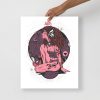 Mauve Rose Scorpio Art “Scorpio Goddess No. 1” | Scorpio Woman Art