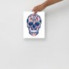 Pink Day of the Dead Skull Artwork "Los Muertos" Skull Drawing - Image 3