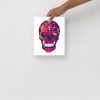 Sunset Day of the Dead Skull Artwork "Los Muertos" Skull Drawing - Image 3