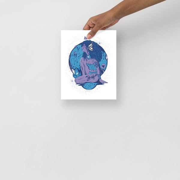 Mountain Blue Scorpio Art “Scorpio Goddess No. 1” | Scorpio Woman Art - Image 3
