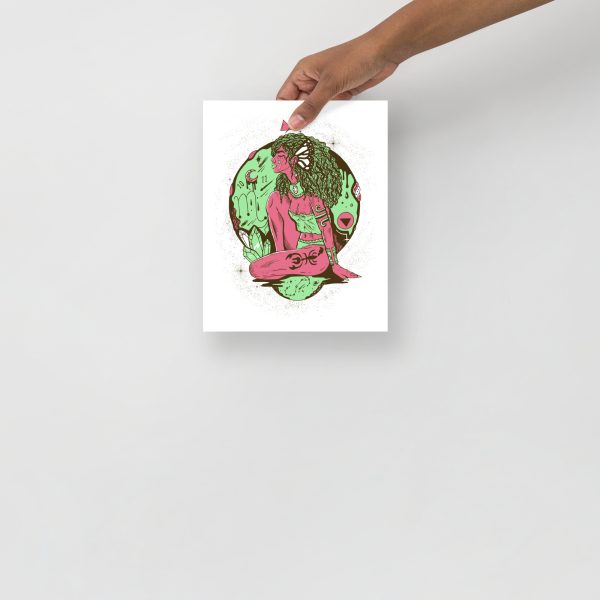 Pink and Green Scorpio Art “Scorpio Goddess No. 1” | Scorpio Woman Art - Image 3