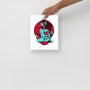 Turquoise Red Scorpio Art “Scorpio Goddess No. 1” | Scorpio Woman Art - Image 3