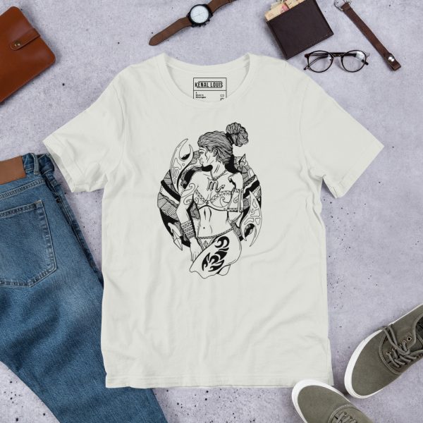 Scorpio shirt for women in soft cotton featuring a Scorpio Beauty zodiac design