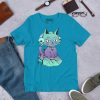 Purple Cat Shirt “Wicked Cat on a Heart” Cat T-Shirt Design - Image 3