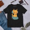 Cafe Cat Shirt “Wicked Cat on a Heart” Cat T-Shirt Design - Image 2