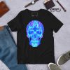 Blue Skull Shirt “Time Skull” | Creative Skull T-shirt - Image 2
