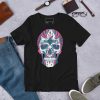 White Rose Skull Shirt “Time Skull” | Creative Skull T-shirt - Image 2