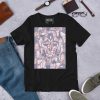 Rose Pink Afrocentric Fashion T-shirt – African Mask Art Atok - Image 2