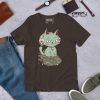 Sage Green Cat Shirt “Wicked Cat on a Heart” Cat T-Shirt Design - Image 2