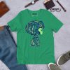 Green Afrocentric Fashion Tees "Beautiful Mind" Afrocentric Art