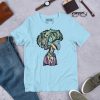 Purple Afrocentric Fashion Tees "Beautiful Mind" Afrocentric Art - Image 5