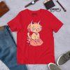 Peach Cat Shirt “Wicked Cat on a Heart” Cat T-Shirt Design - Image 3