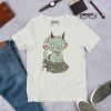 Sage Green Cat Shirt “Wicked Cat on a Heart” Cat T-Shirt Design - Image 4