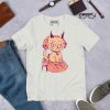 Peach Cat Shirt “Wicked Cat on a Heart” Cat T-Shirt Design - Image 6