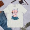 Pink Cat Shirt “Wicked Cat on a Heart” Cat T-Shirt Design