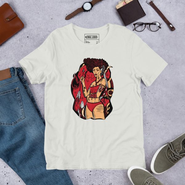 Royal Red Sagittarius Shirt "Sagittarius Goddess No 1" Sagittarius Fashion T-shirts - Image 5