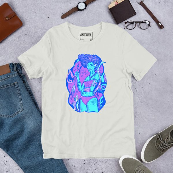 Blue Sagittarius Shirt "Sagittarius Goddess No 1" Sagittarius Fashion T-shirts - Image 5