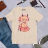 Peach Cat Shirt “Wicked Cat on a Heart” Cat T-Shirt Design - Image 5