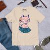 Pink Cat Shirt “Wicked Cat on a Heart” Cat T-Shirt Design - Image 3
