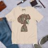 Sage Green Afrocentric Fashion Tees "Beautiful Mind" Afrocentric Art