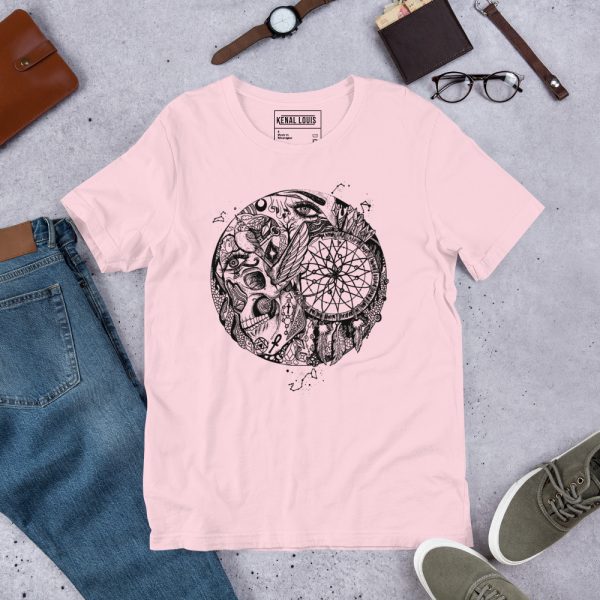 Skull Shirt "Skull and Dreamcatcher Circle" Skull T-shirt - Image 4