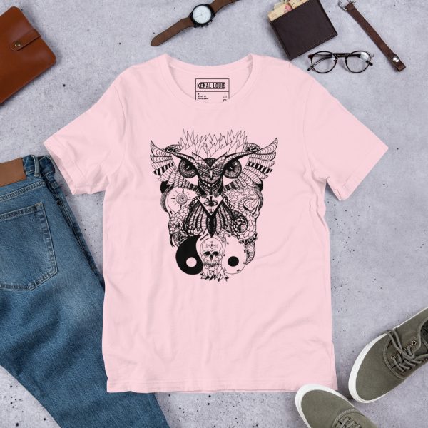 Skull Shirt "Wise Owl and Ageless Skull" Skull T-shirt - Image 4
