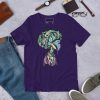 Purple Afrocentric Fashion Tees "Beautiful Mind" Afrocentric Art - Image 2