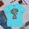 Purple Afrocentric Fashion Tees "Beautiful Mind" Afrocentric Art - Image 4