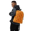 Wicked Orange Cat on a Heart Backpack | Orange Cat School Backpacks - Image 3