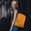 Wicked Orange Cat on a Heart Backpack | Orange Cat School Backpacks - Image 7