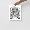 Dreamcatcher Art "Goddess of Dreams" Tribal drawing - Image 2
