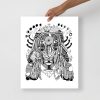 Dreamcatcher Art "Goddess of Dreams" Tribal drawing