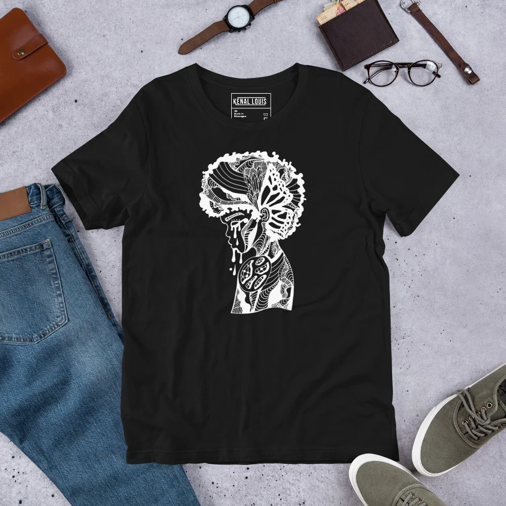 Afro Art Men's T-Shirt - Beauty in Struggle Line Art Tee