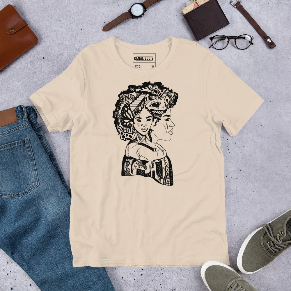 Afro Woman T-Shirt - Looking to Escape Black Culture Tee