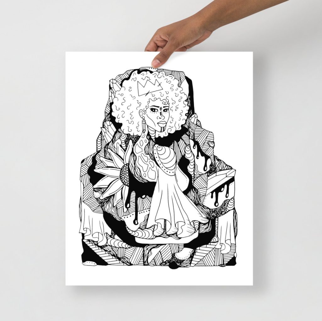 Mirage No 2 afro wall art capturing surreal desert visions with striking abstract beauty