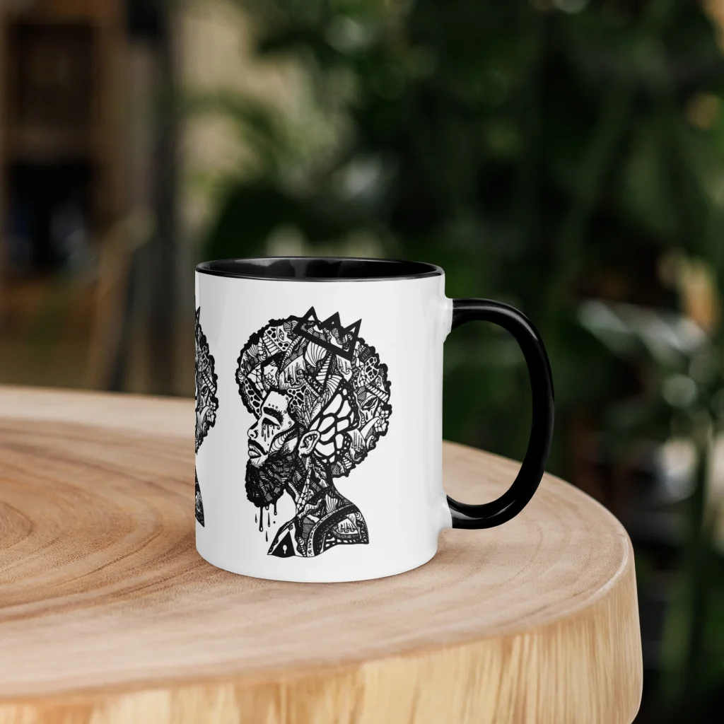 Afrocentric Coffee Mug - Melancholic Mind Art